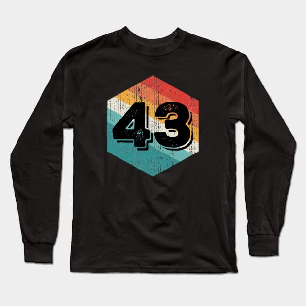 Vintage 1943 Retro Legendary, Birthday Long Sleeve T-Shirt by kiwodesign